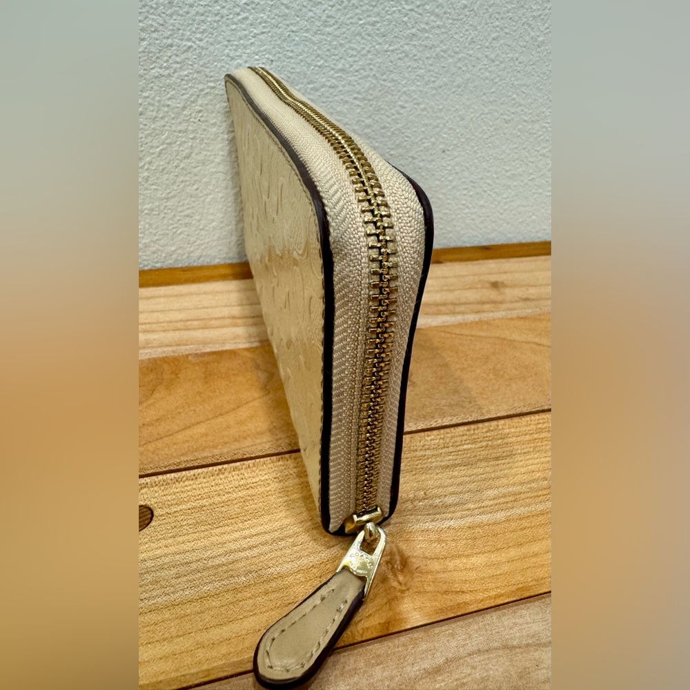Coach Debossed Accordion Zip Around Wallet - Picture 5 of 6